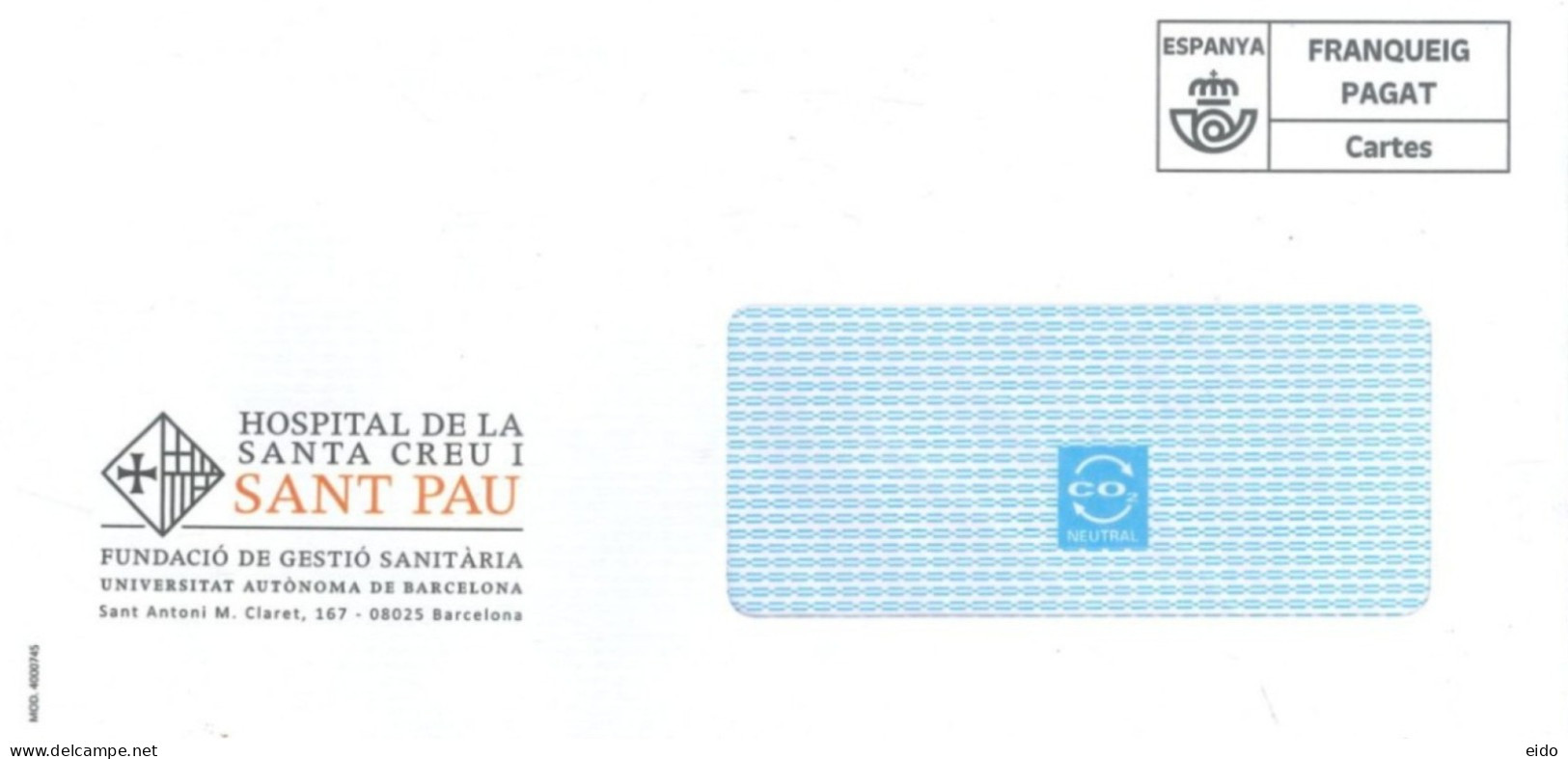 SPAIN - 2023, P0STAL PREPAID FRANKING MACHINE COVER TO DUBAI. - Briefe U. Dokumente