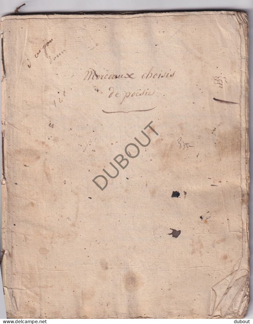Manuscript 1810 - Morceaux Choisis De Poésie - Montpellier (V3027) - Manuscripts