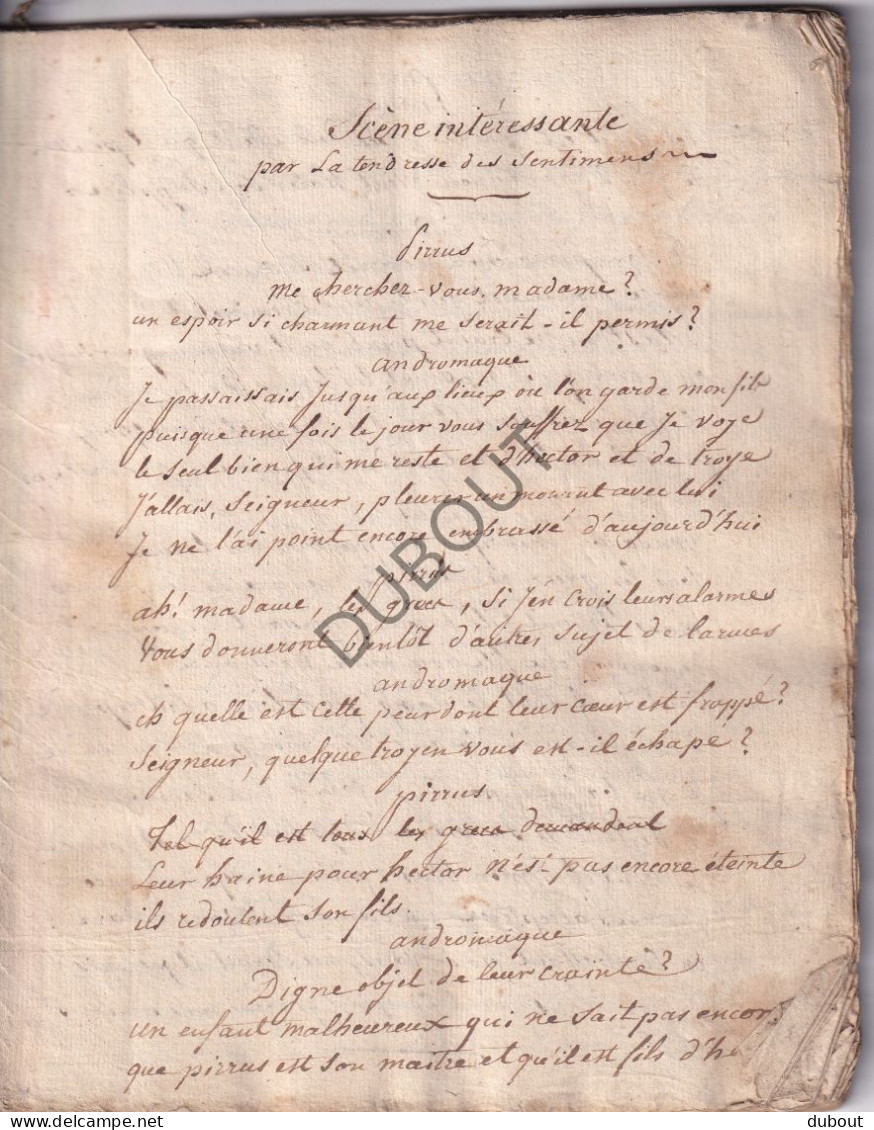 Manuscript 1810 - Morceaux Choisis De Poésie - Montpellier (V3027) - Manuscrits