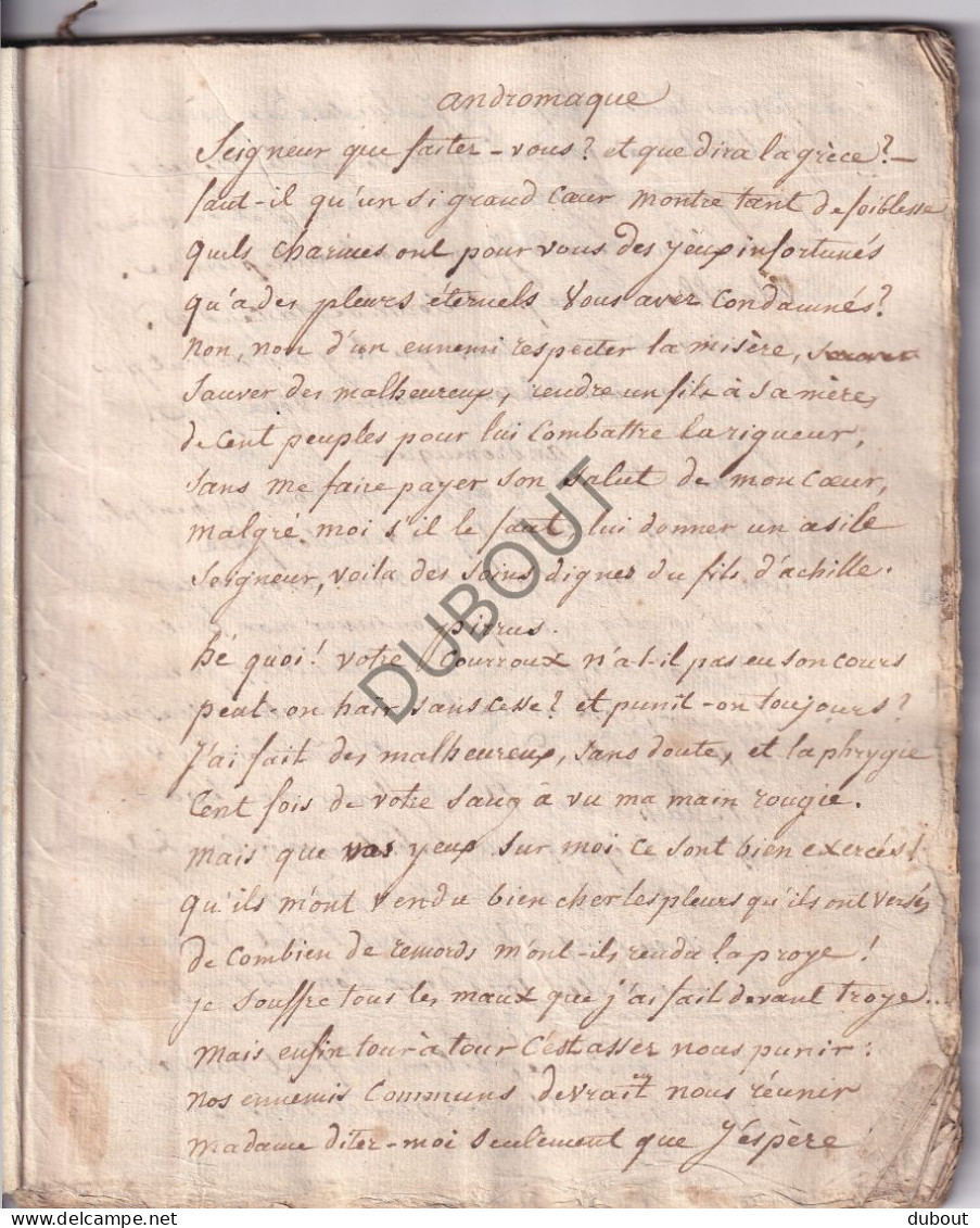 Manuscript 1810 - Morceaux Choisis De Poésie - Montpellier (V3027) - Manuscripts