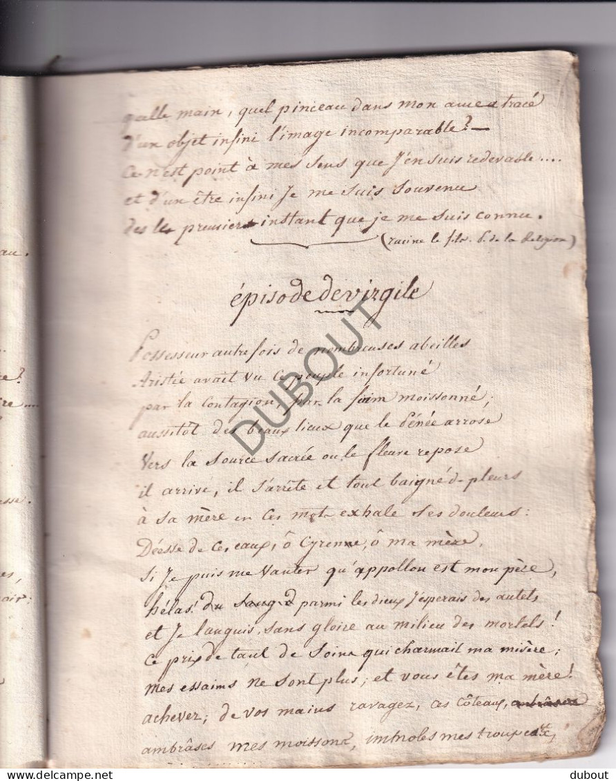 Manuscript 1810 - Morceaux Choisis De Poésie - Montpellier (V3027) - Manuscrits