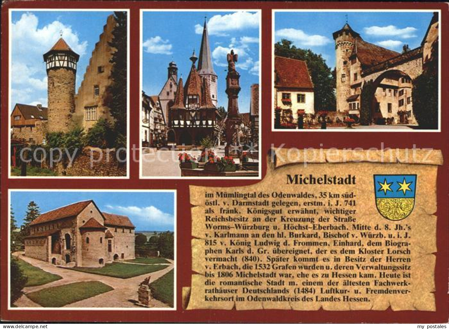 72321737 Michelstadt Diebsturm Marktplatz Rathaus Schloss Fuerstenau  Michelstad - Michelstadt