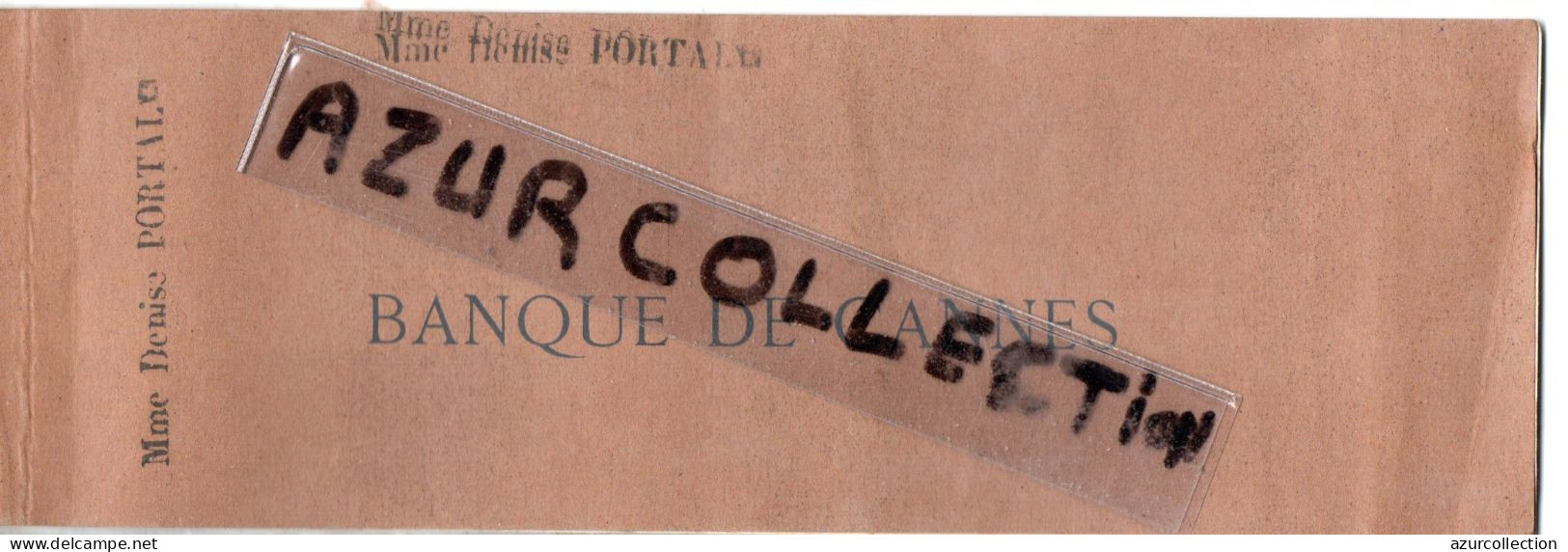 BANQUE DE CANNES . CARNET DE CHEQUE 1920 - Cheques & Traveler's Cheques