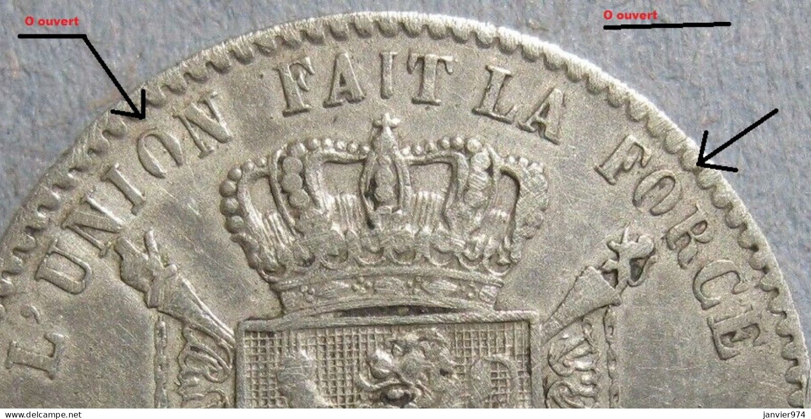 Inédit - 1 Franc 1869 Variété O Ouverts , Léopold II. Unique, Inconnue Dans Le Livre De J. DE MEY Et G. PAUWELS - 1 Franc