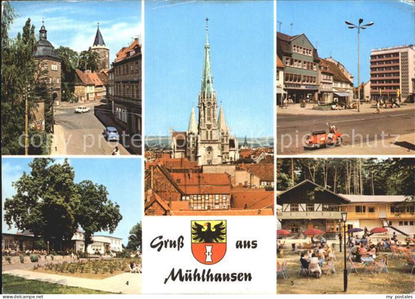 72321427 Muehlhausen Thueringen Inneres Frauentor Rabenturm Marienkirche Muehlha - Mühlhausen