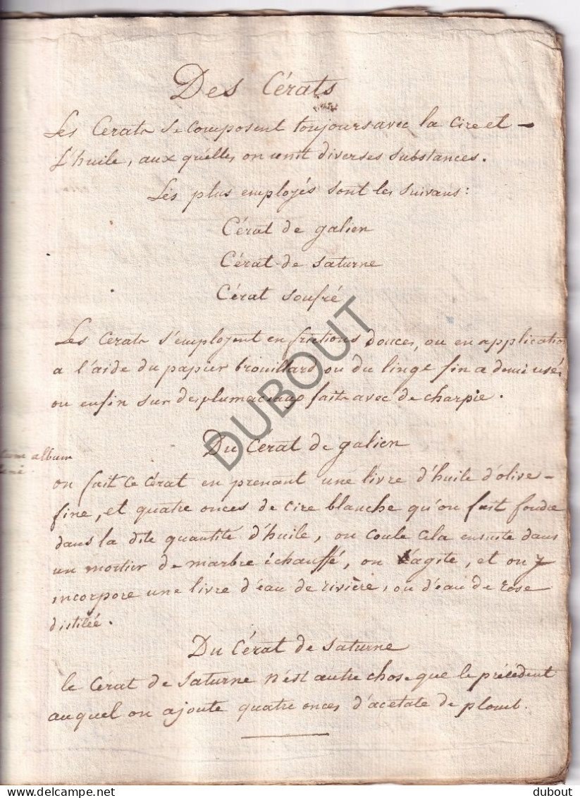 Manuscrit ±1840- Ecole De Médécine De Montpellier; Précis De Matière Médicale (V3026) - Manuscrits