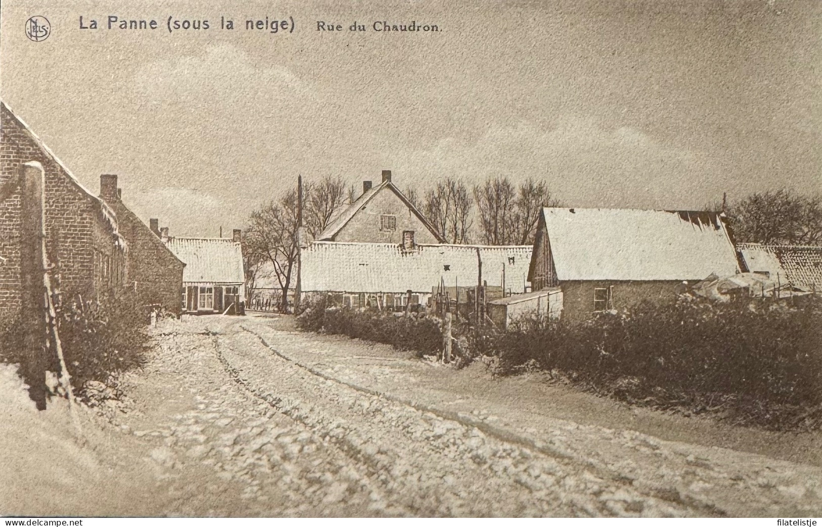 De Panne ( Sous La Neige ) Rue Du Choudron - De Panne