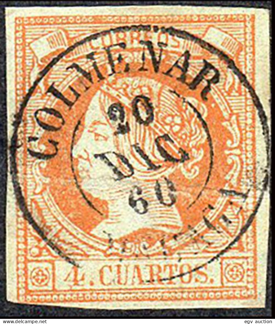 Málaga - Edi O 52 - 4 C.- Mat Fech. Tp. II "Colmenar" - Used Stamps