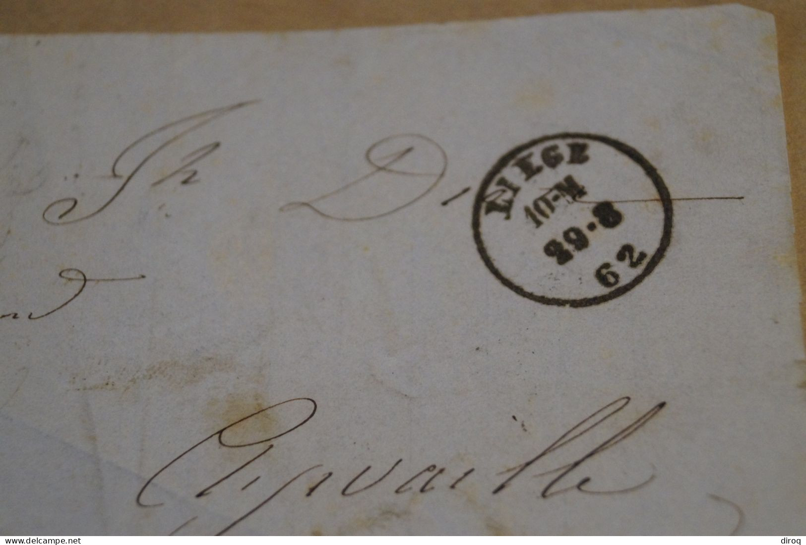 Bel Envoi,très Belle Oblitération Poste N° 73 ,Liège 1862 - Postmarks - Lines: Distributions