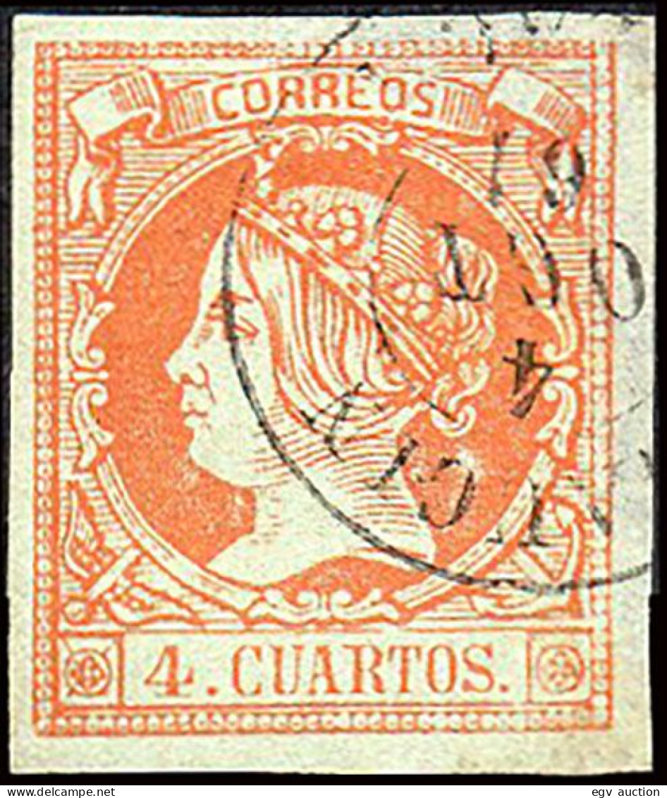 Málaga - Edi O 52 - 4 C.- Mat Fech. Tp. II "Gaucín" - Used Stamps