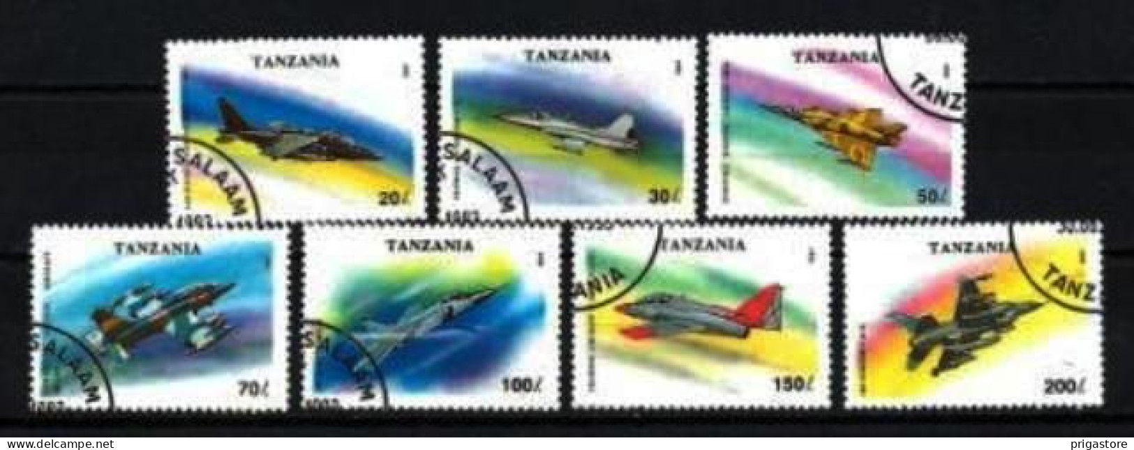 Tanzanie 1994 Avions (50) Yvert N° 1456 à 1462 Oblitéré Used - Tanzania (1964-...)
