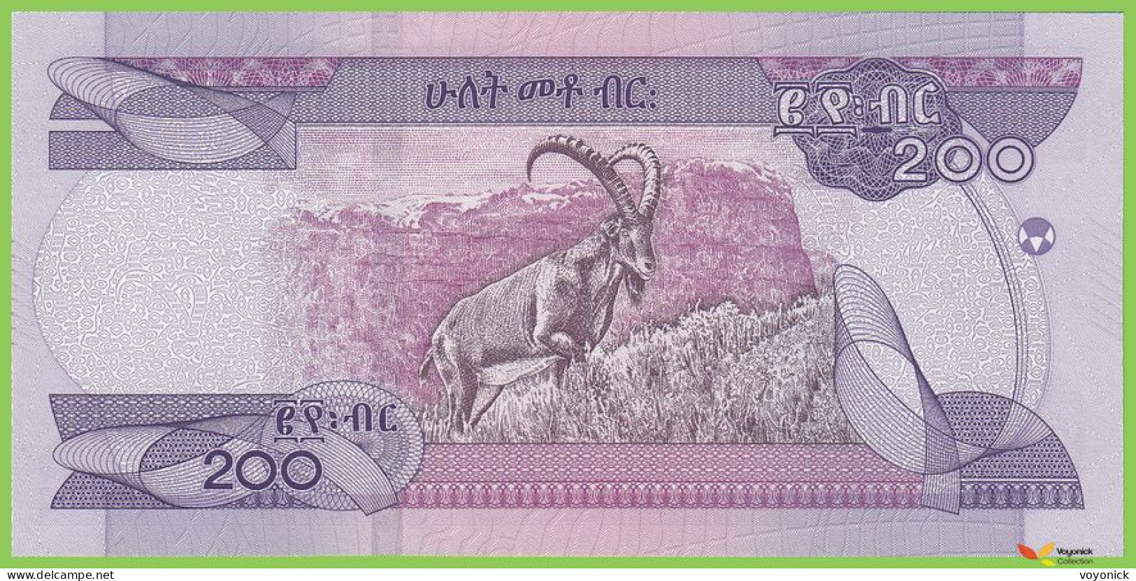 Voyo ETHIOPIA 200 Birr 2020 P58 B338a AM UNC - Ethiopia