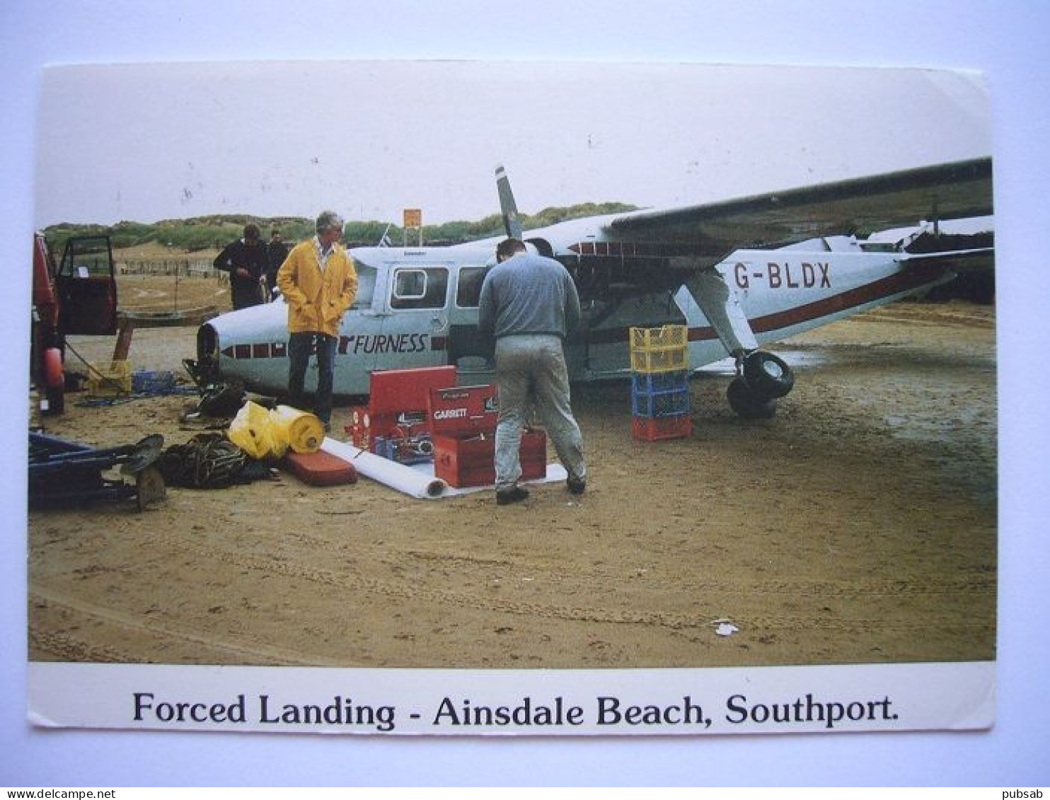 Avion / Airplane / AIR FURNESS / Brittan-Norman "Islander" / Forced Landing At Ainsdale - Ongevalen
