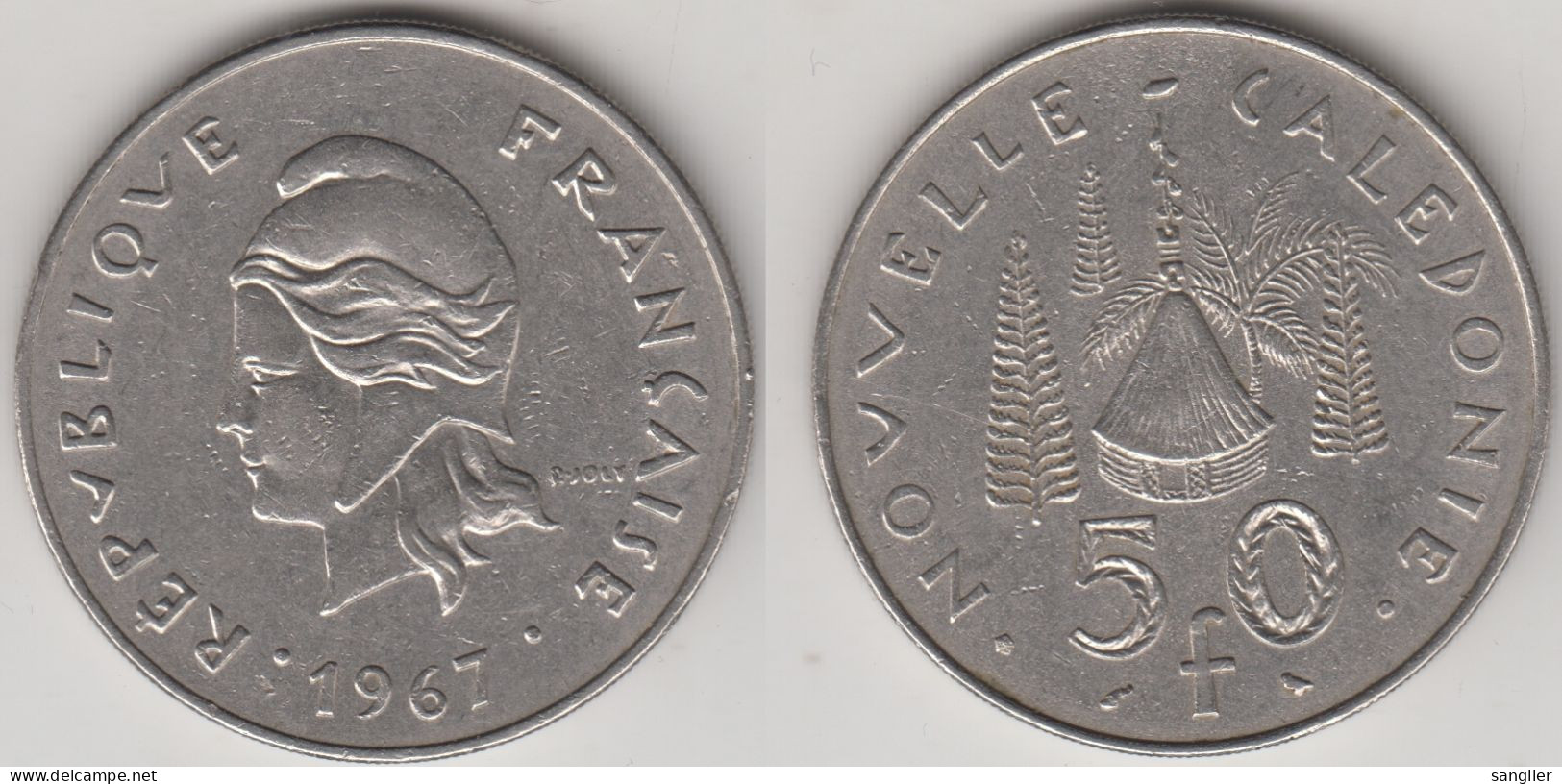 50 FRANCS 1967 - NOUVELLE CALEDONIE - Nuova Caledonia