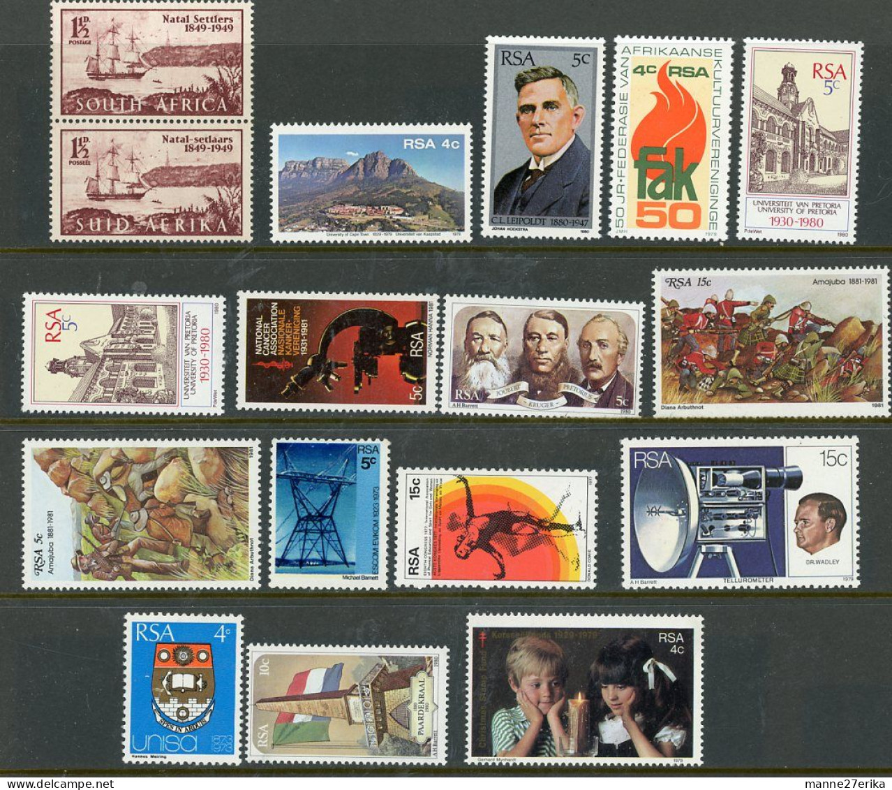 South Africa Lot MNH 1970-80 - Unused Stamps