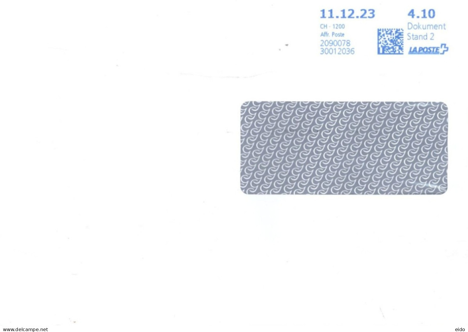 SWITZERLAND - 2023, P0STAL FRANKING MACHINE COVER TO DUBAI. - Lettres & Documents