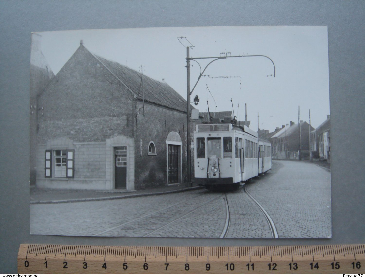 Photo Cliché J. BAZIN - Wihéries - Rue Des Chênes - Tram - Tramway - Ligne 7 - Dour