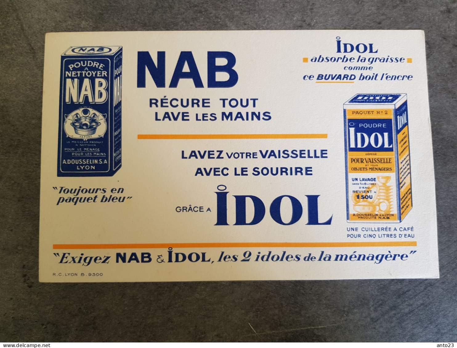 Buvard Nab Et Idol - Produits Ménagers