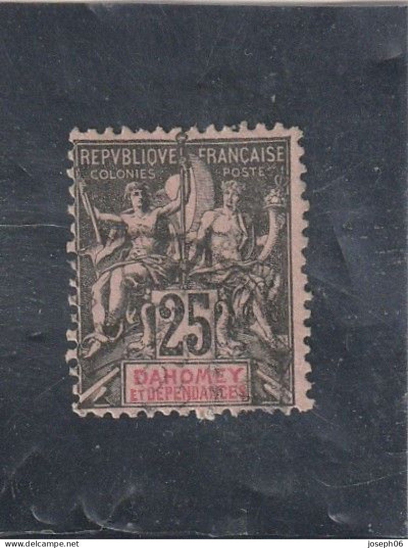 DAHOMEY   1899  Y.T. N° 1  Oblitéré  Frais De Gestion Compris - Benin - Dahomey (1960-...)