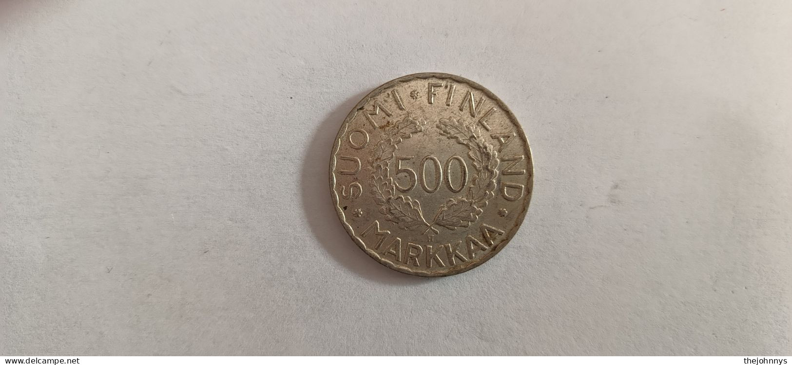 Jeux Olympiques Helsinki 500 Markkaa 1952 En Argent Finlande - Finlandia