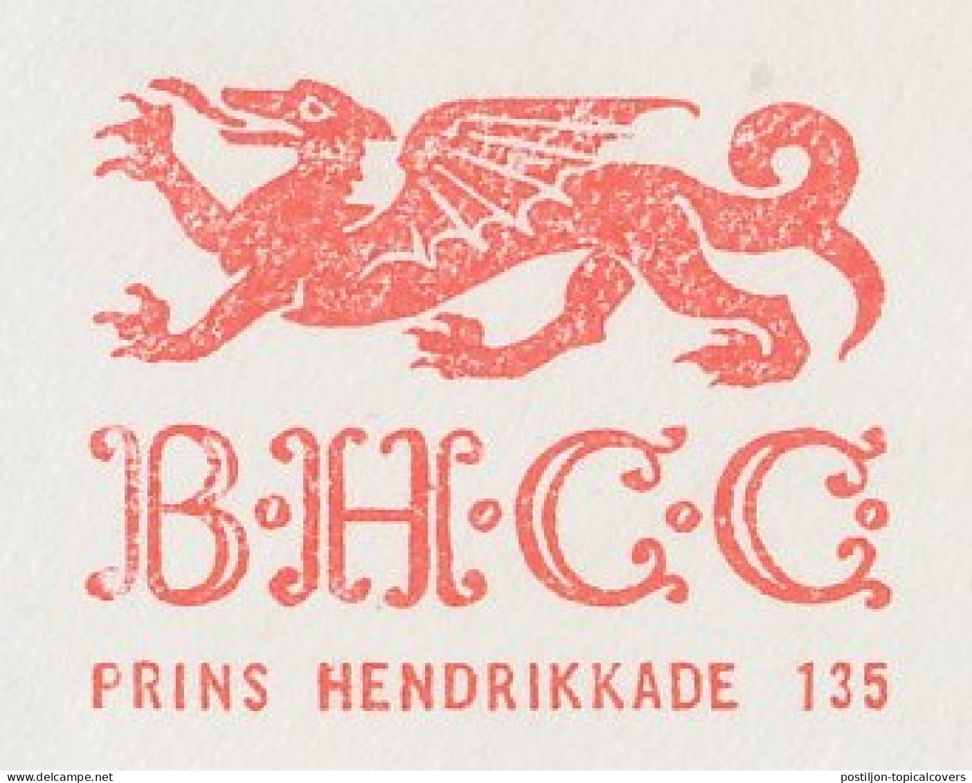 Meter Cover Netherlands 1970 Dragon - British Holland Coal Company - Climate & Meteorology