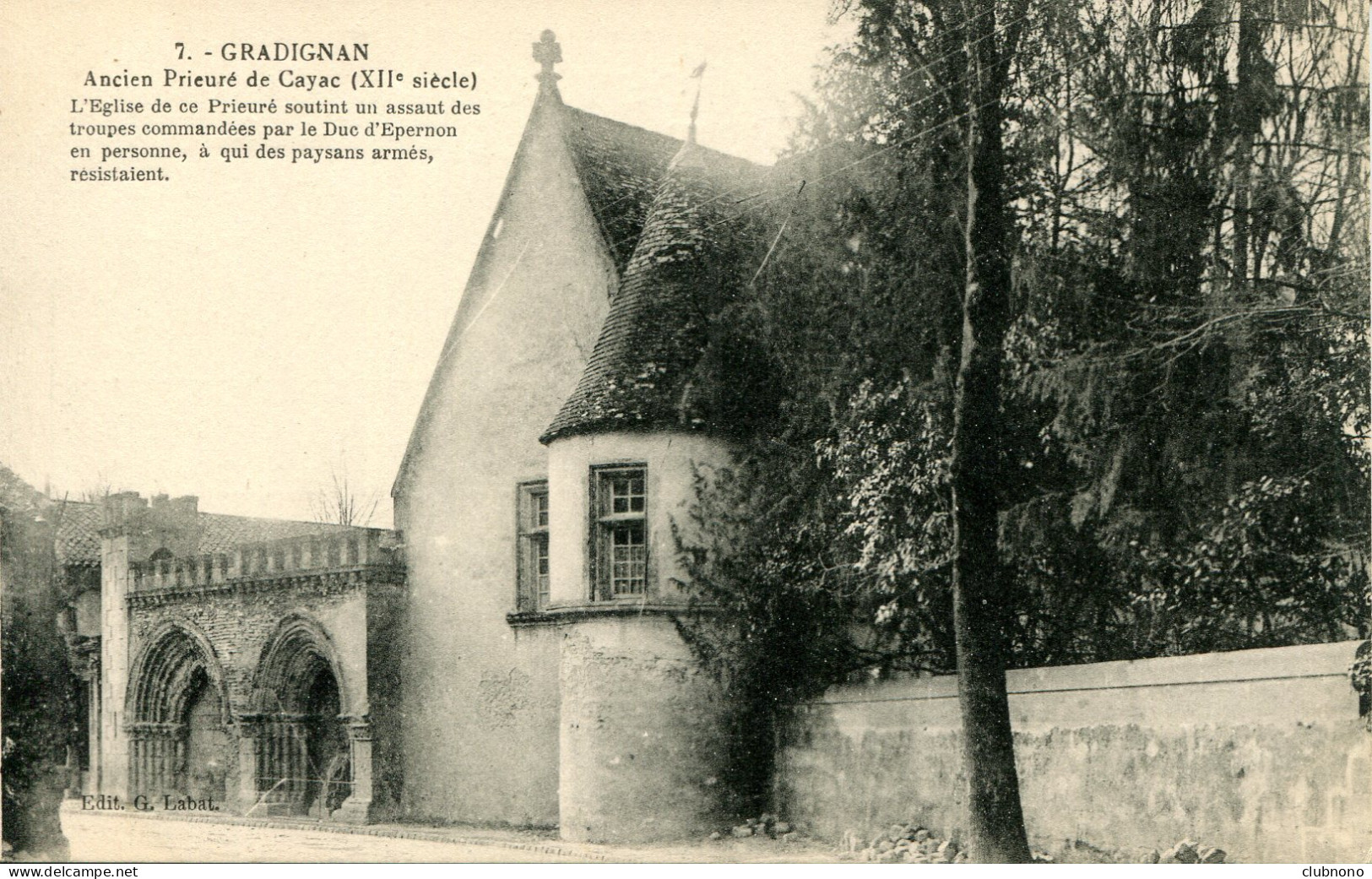 CPA - GRADIGNAN - ANCIEN PRIEURE DE CAYAC - Gradignan