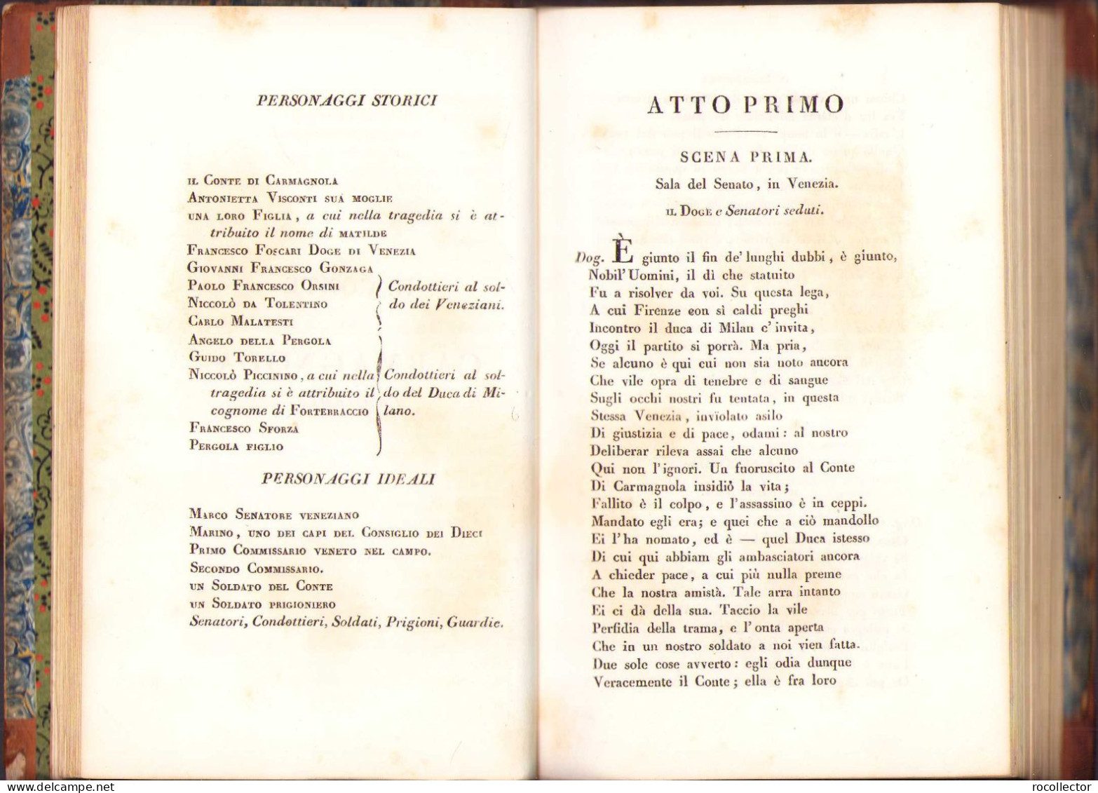 Opere di Alessandro Manzoni milanese, con aggiunte e osservazioni critiche. Prima edizione completa. Tomo primo, 1828