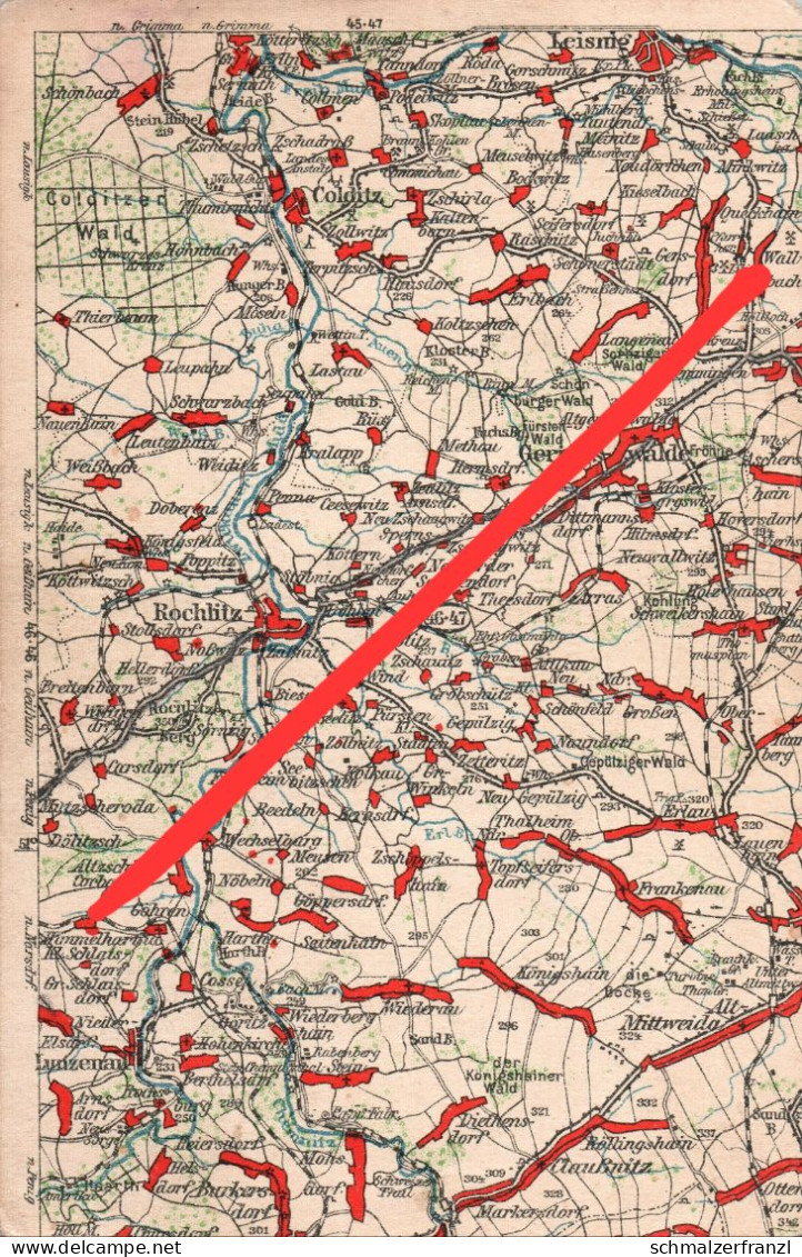 Wona Hauschting AK 820 Rochlitz Colditz Leisnig Geringswalde Lunzenau Schweikershain Burkersdorf Wechselburg Ottendorf - Lunzenau