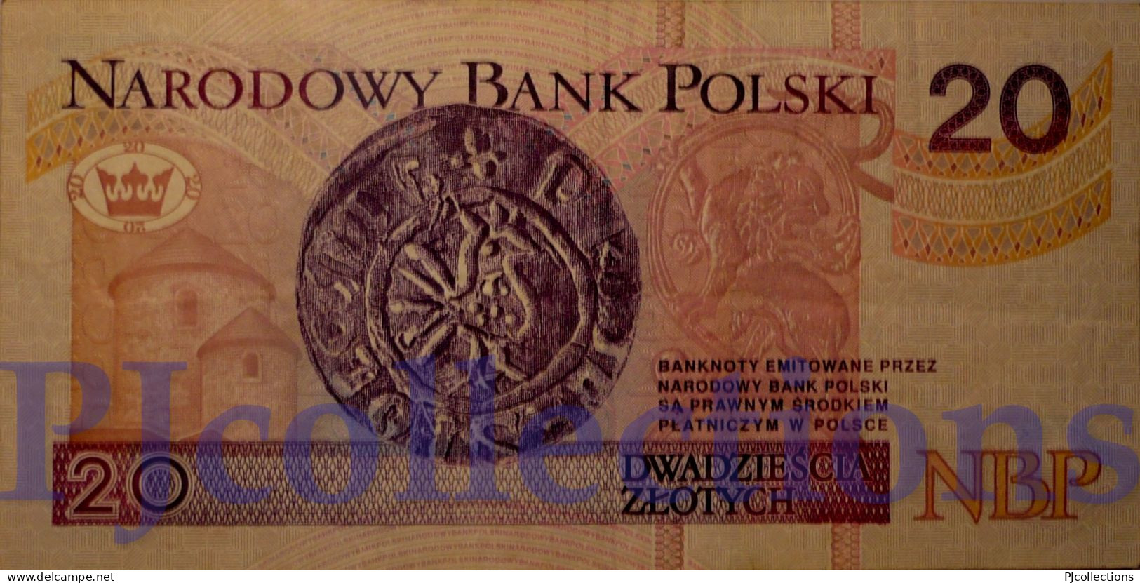 POLONIA - POLAND 20 ZLOTYCH 1994 PICK 174a VF - Polonia