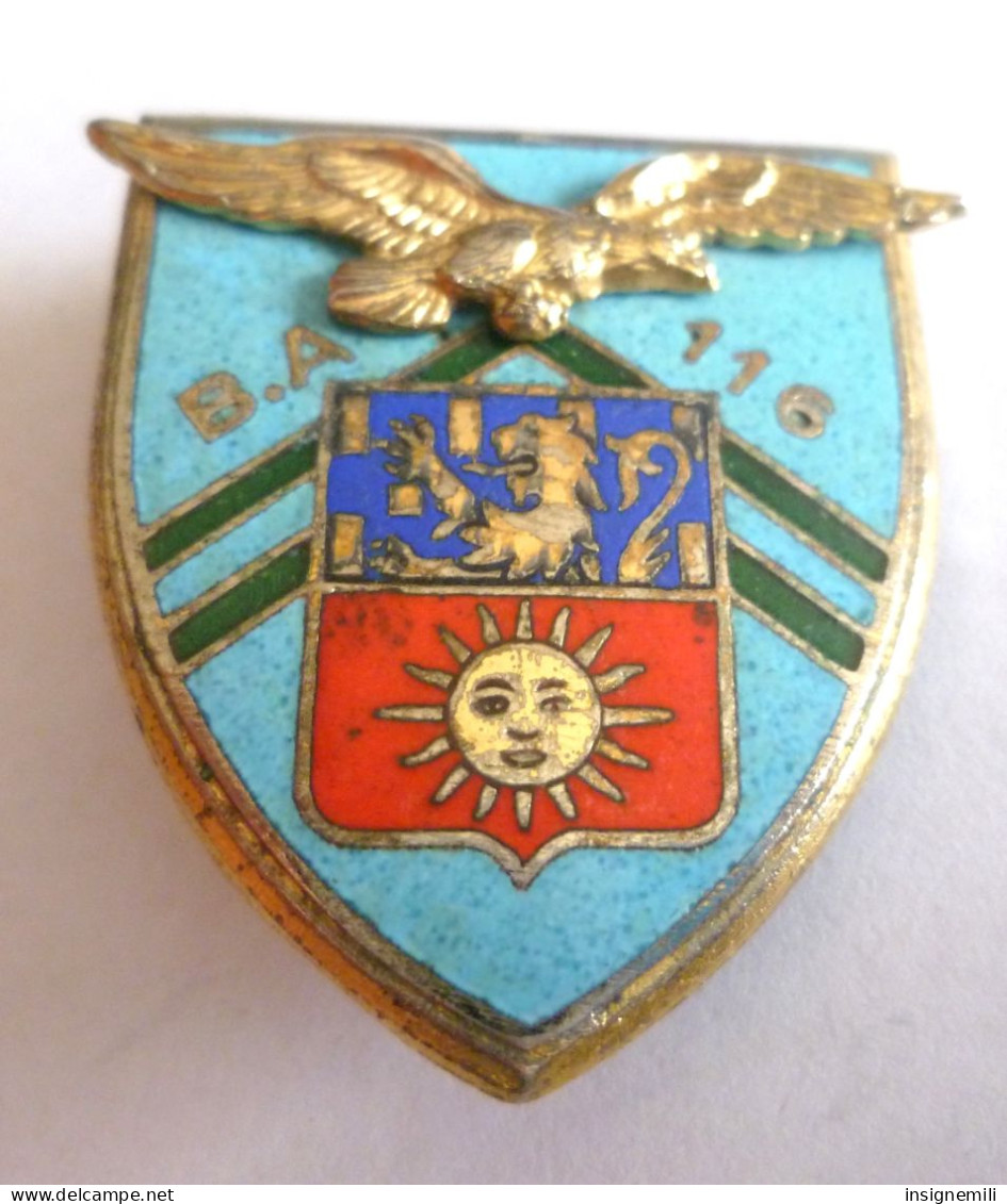 INSIGNE BA 116 LUXEUIL - BASE AERIENNE - DRAGO PARIS A 596 - Armée De L'air