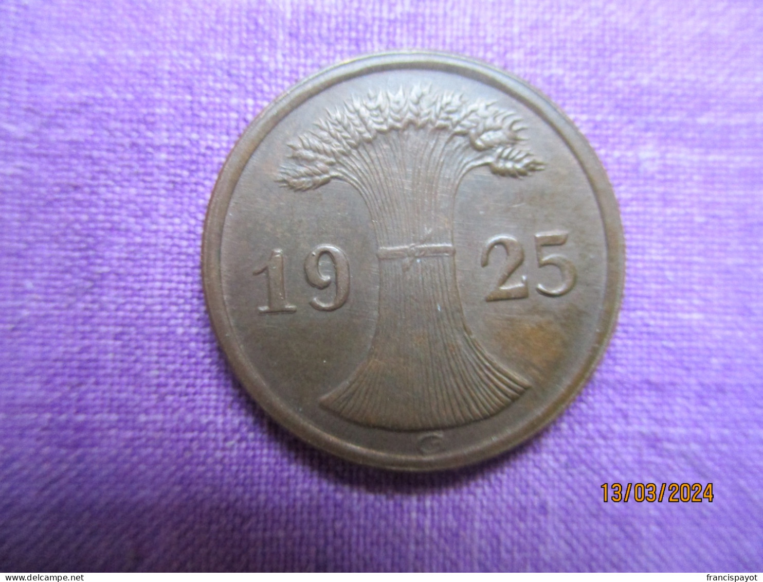 2 Pfennig 1925 G - 2 Rentenpfennig & 2 Reichspfennig