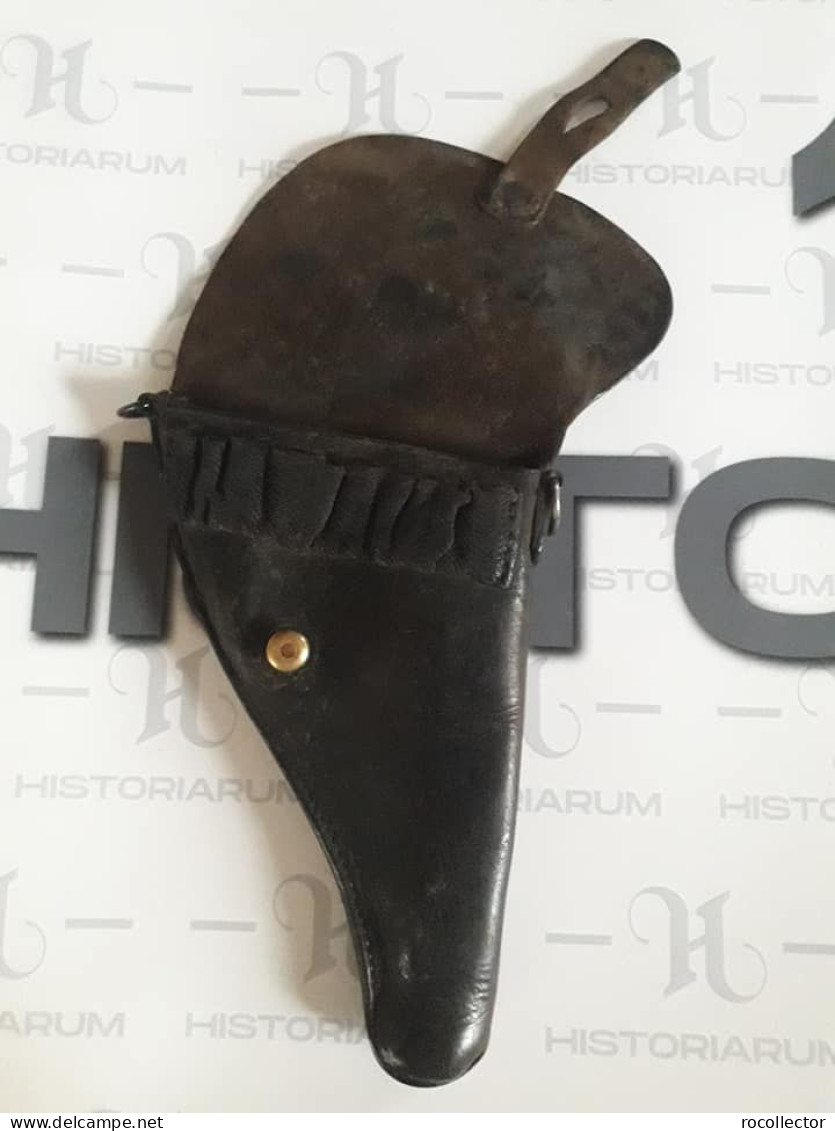 Holster For Swiss Military Revolver Model 1882, No Markings, Black Leather - Oude Boeken