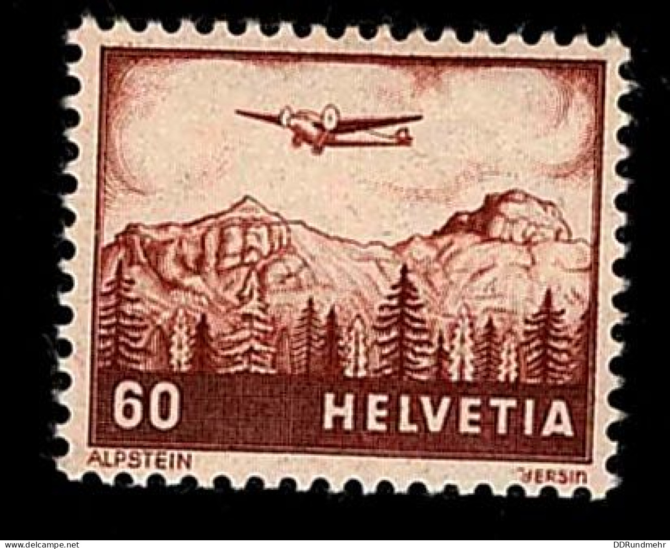 1941 Alpstein Michel CH 390 Stamp Number CH C30 Yvert Et Tellier CH PA30 Stanley Gibbons CH 418 Unificato CH A30 Xx MNH - Ungebraucht