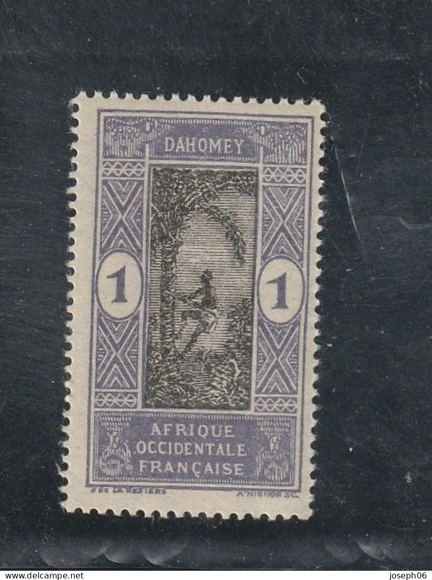 DAHOMEY   1913 -17   Y.T. N° 43  à  55A   Incomplet  43  NEUF** - Benin - Dahomey (1960-...)