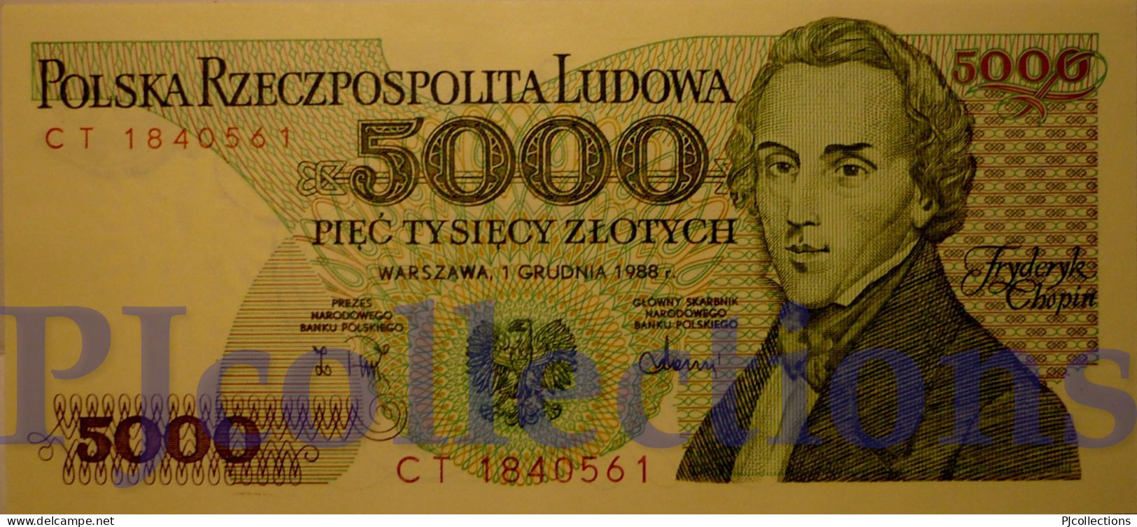 POLONIA - POLAND 500 ZLOTYCH 1988 PICK 150c UNC - Polonia