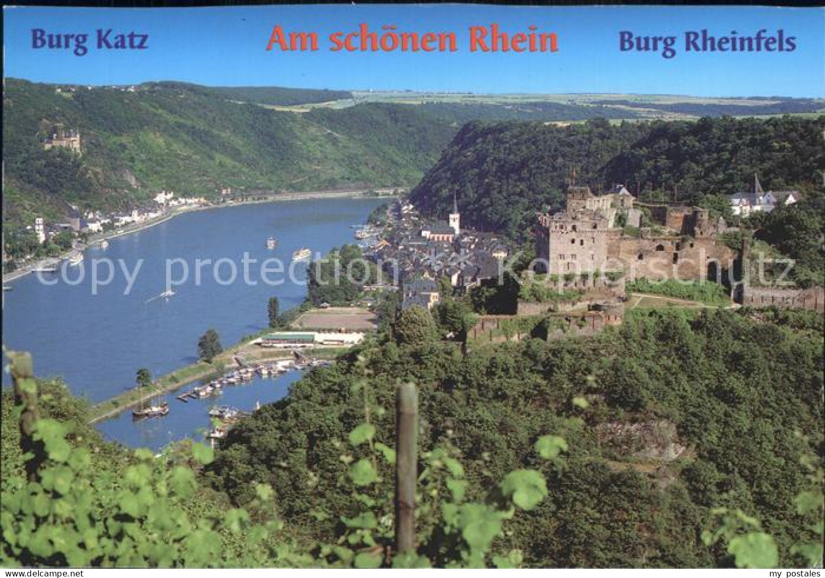 72317648 Burg Katz Rheinpartie Mit Burg Rheinfels Burg Katz - Loreley