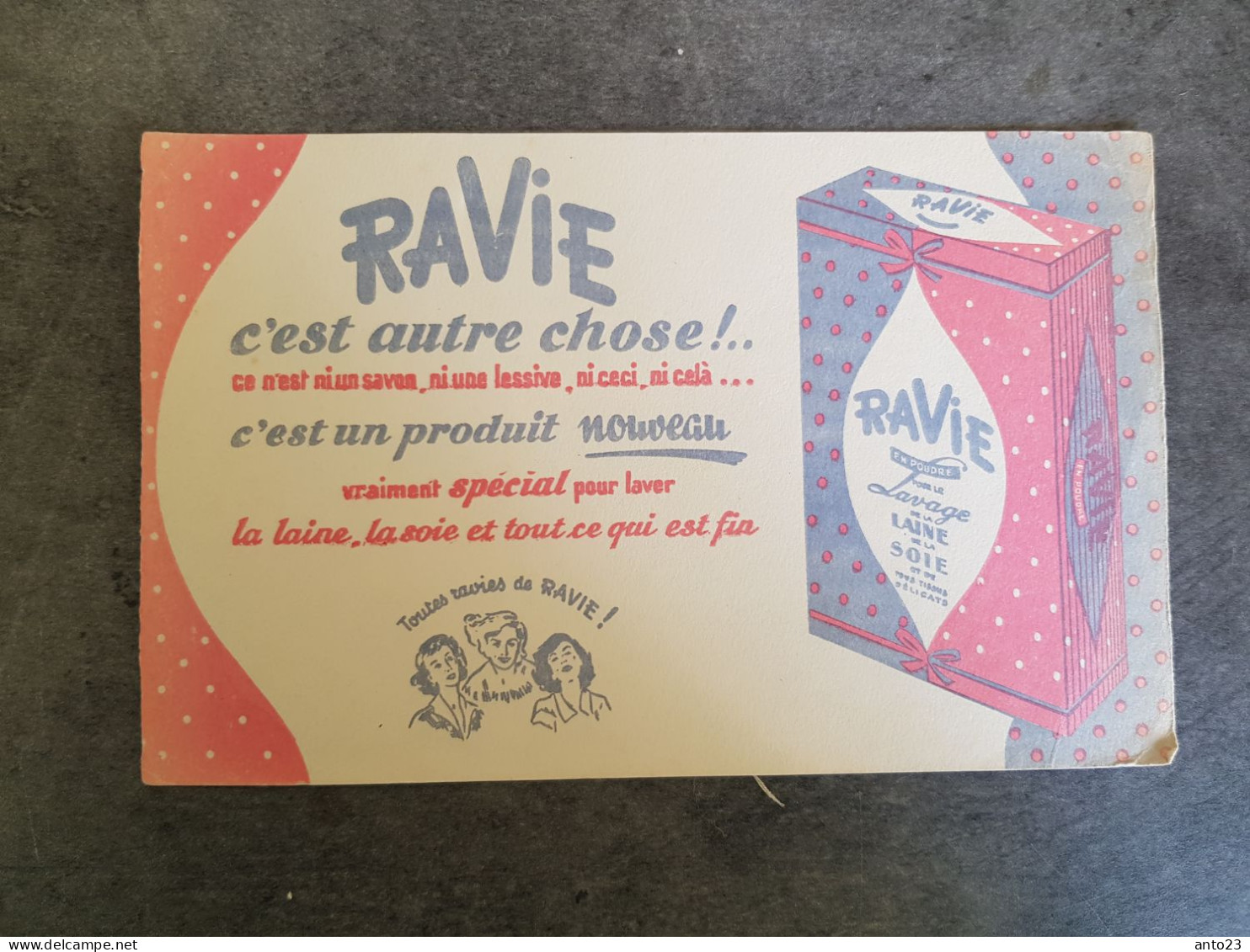 Buvard Lessive " Ravie " - Produits Ménagers