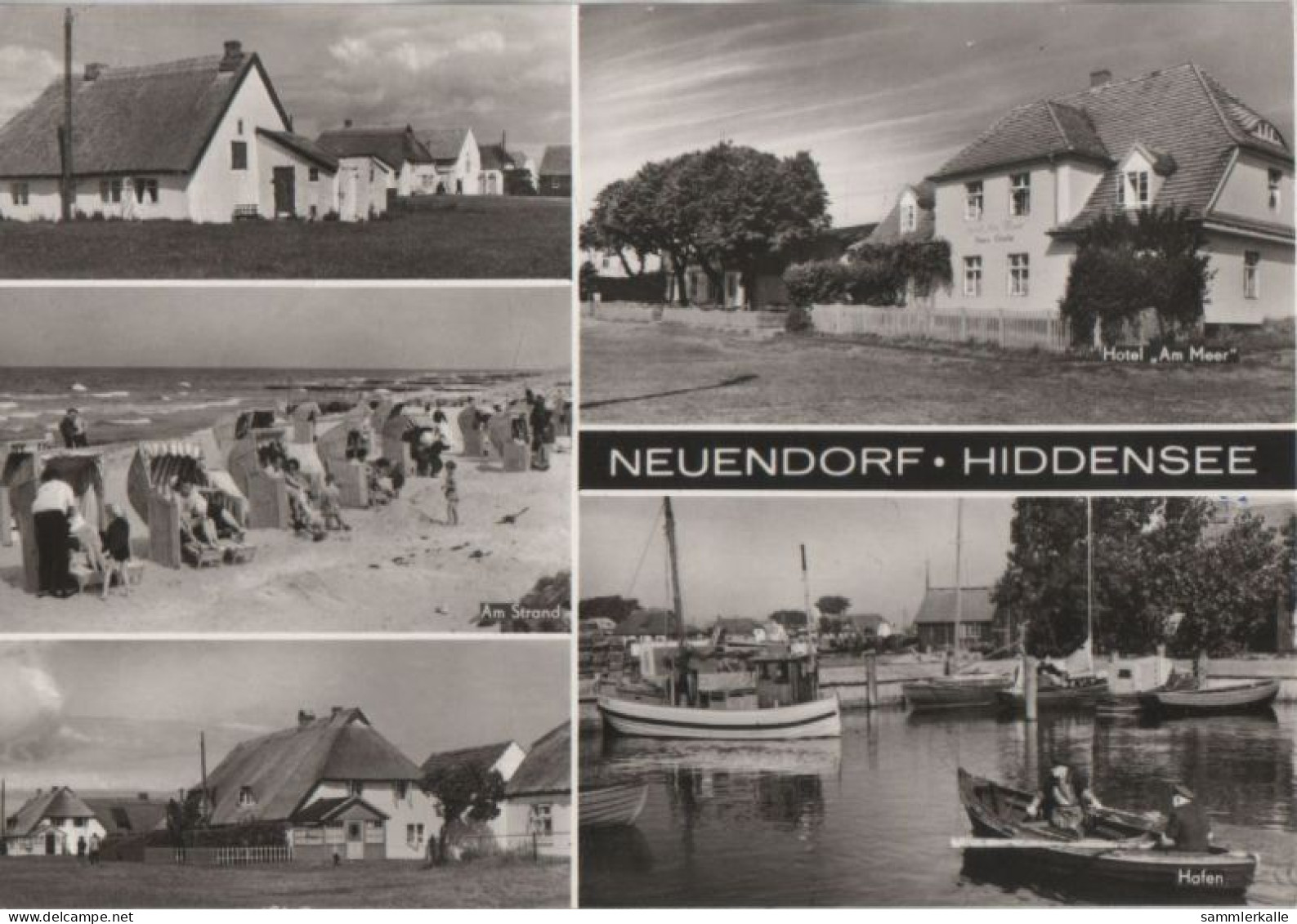 83289 - Hiddensee - Neuendorf - 5 Teilbilder - 1984 - Hiddensee