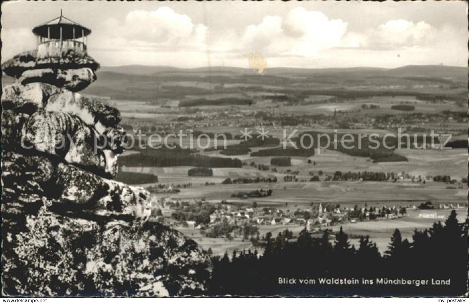 72316958 Waldstein Fichtelgebirge Blick Vom Aussichtspavillon Waldstein Ins Muen - Wunsiedel