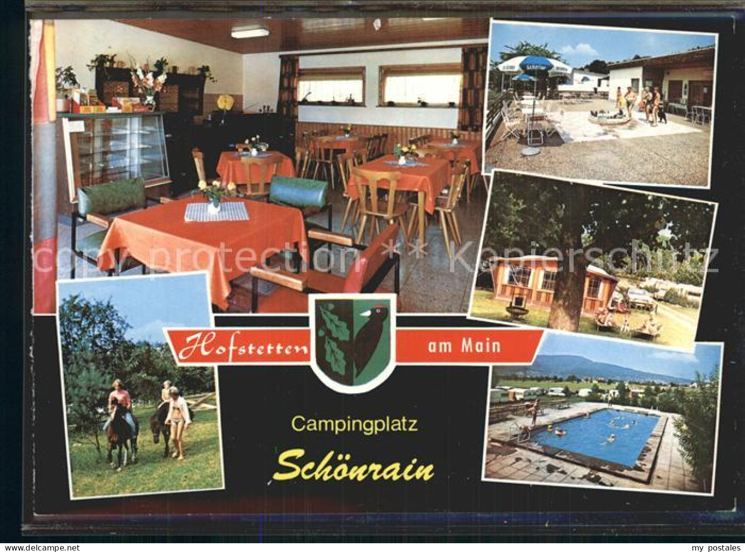 72316954 Hofstetten Main Campingplatz Schoenrain Restauration Gastraum Terrasse  - Gemuenden