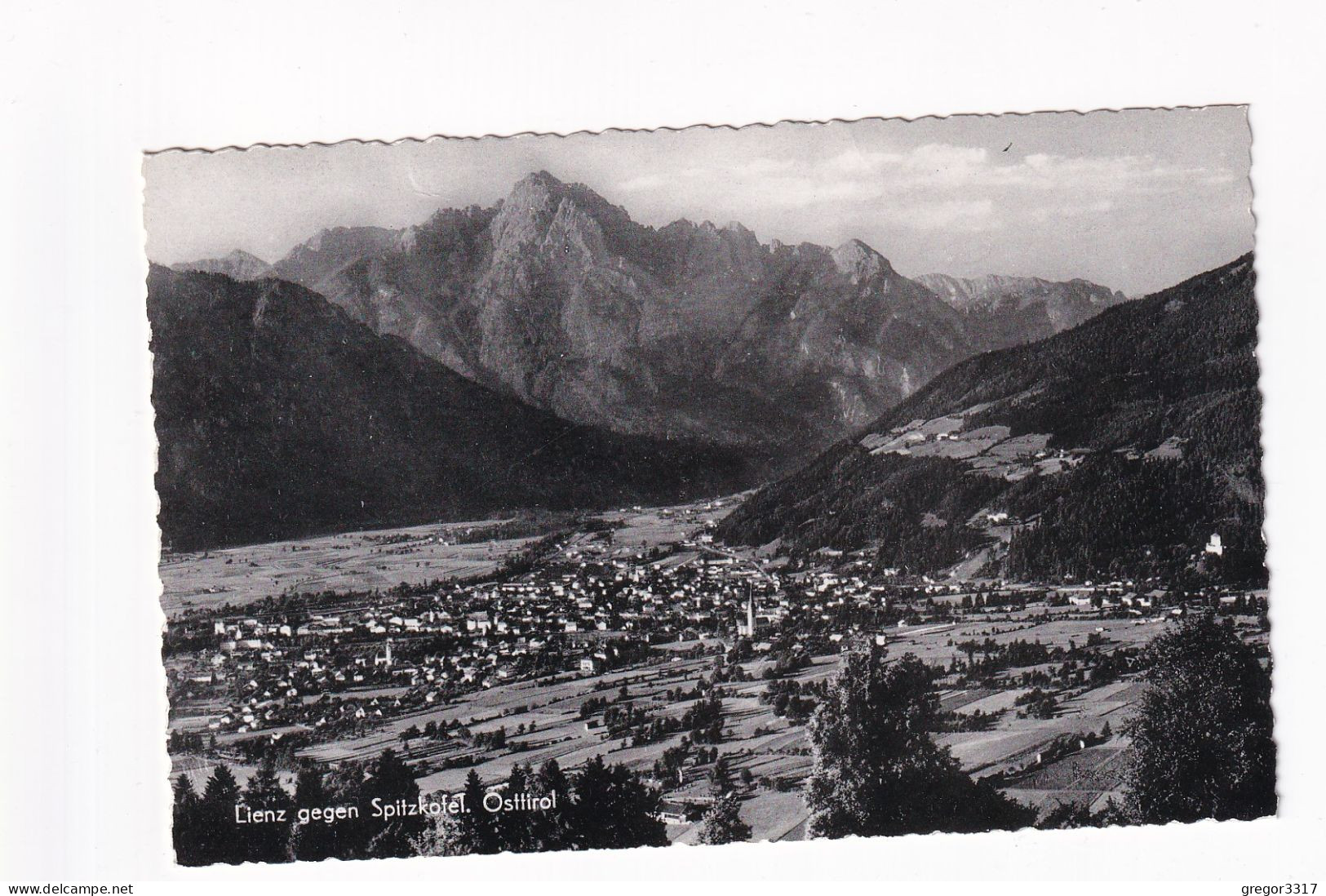 E5614) LIENZ Gegen Spitzkofel - Osttirol - S/W FOTO AK - Lienz