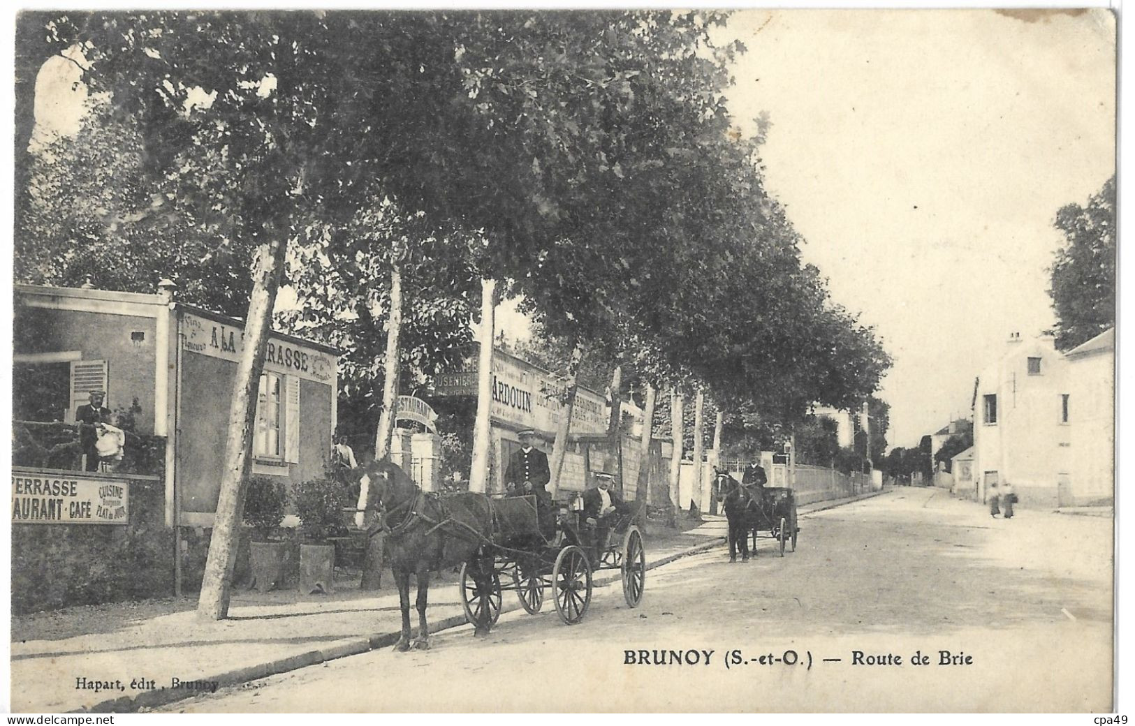 91    BRUNOY  ROUTE  DE  BRIE - Brunoy