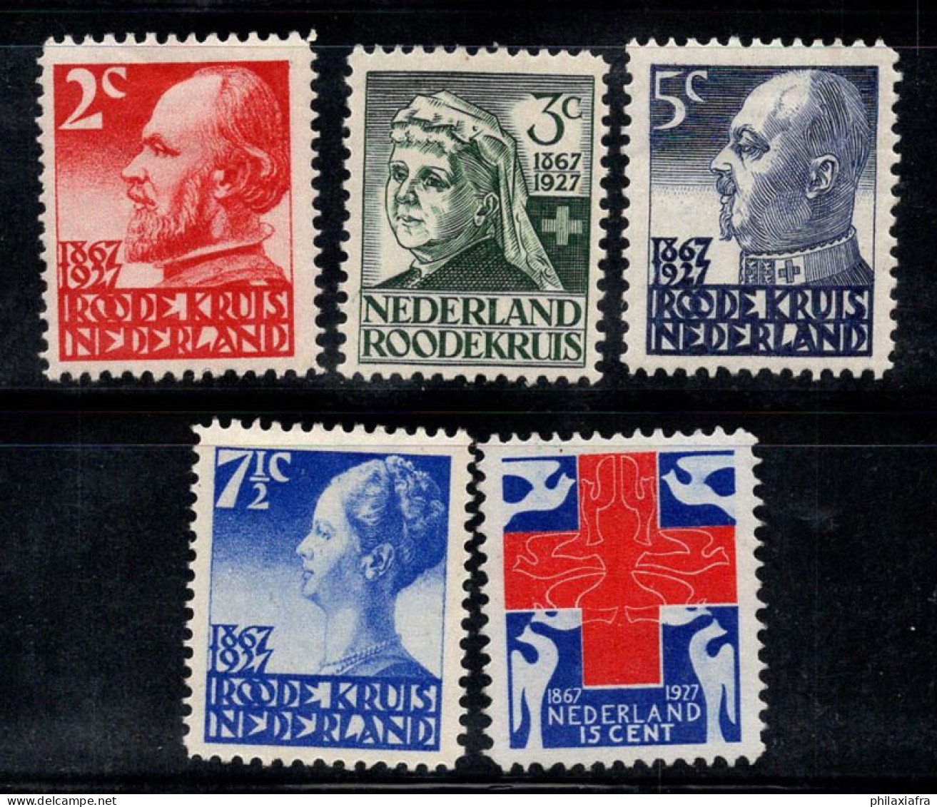 Pays-Bas 1927 Mi. 196-200 Neuf * MH 100% Débat Télévisé - Unused Stamps