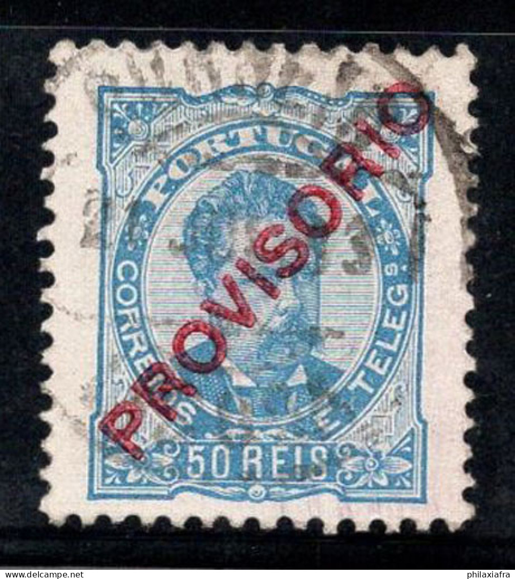 Portugal 1892 Mi. 85 Oblitéré 100% King Charles, PROVISORIO, 50 R - Used Stamps