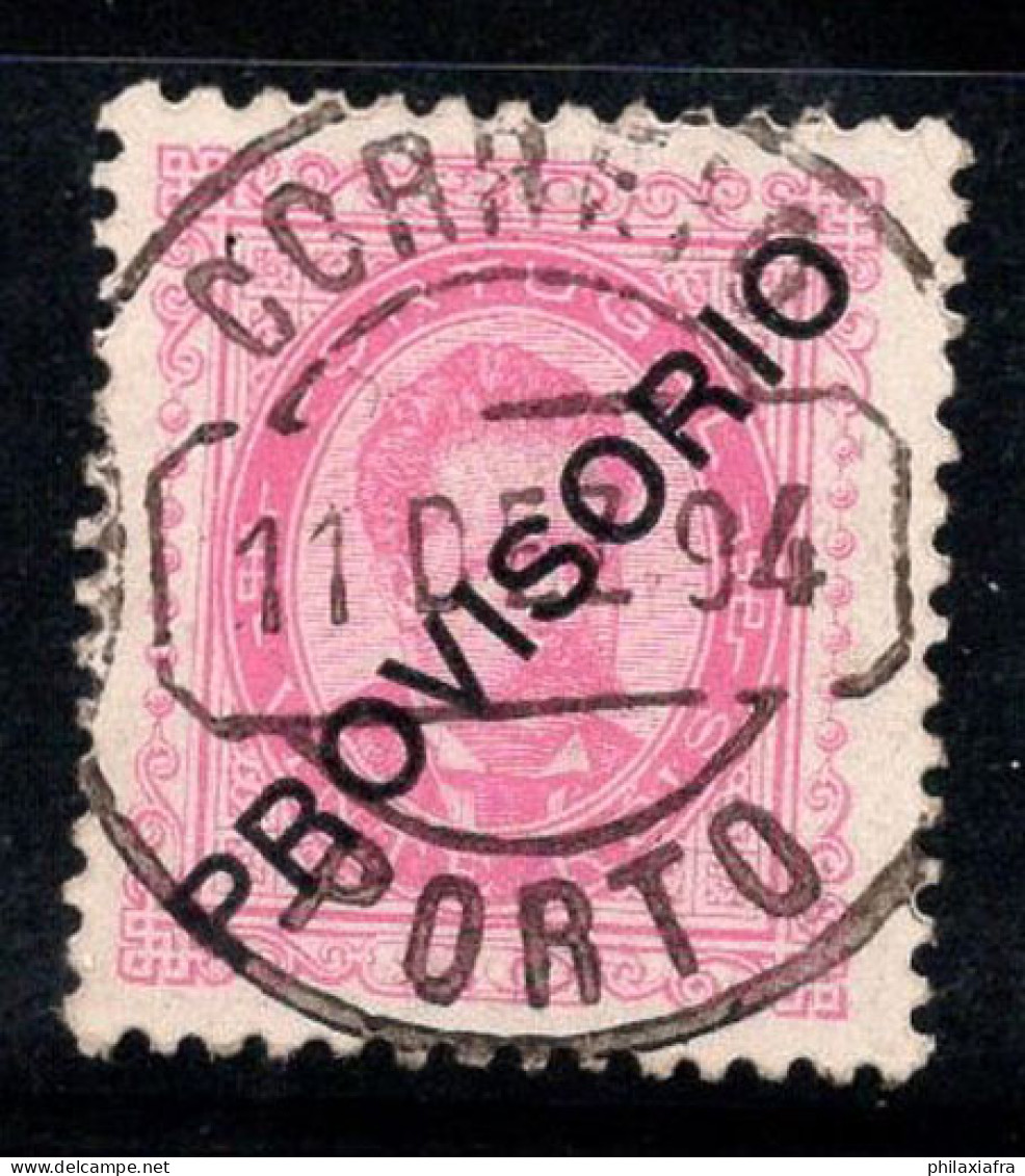 Portugal 1892 Mi. 83 Oblitéré 100% King Charles, PROVISORIO, 20 R Surimprimé - Gebraucht