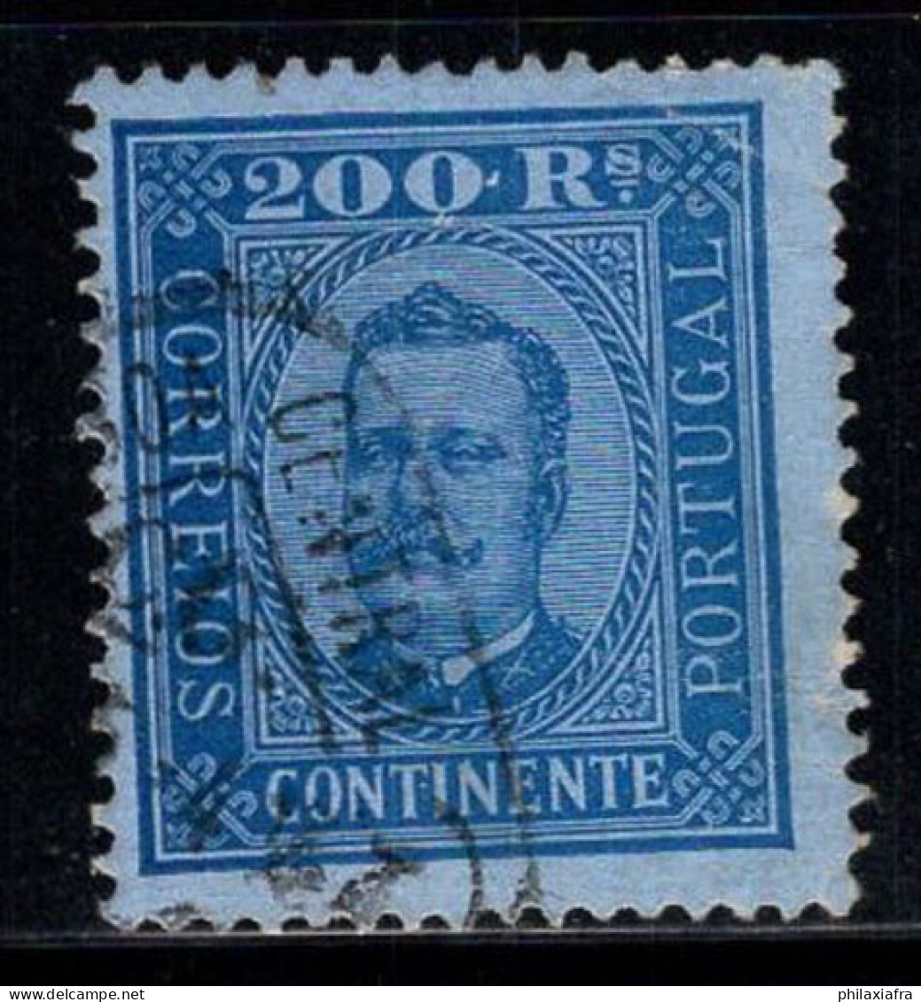 Portugal 1892 Mi. 76 YC Oblitéré 40% Le Roi Charles, 200 R - Oblitérés