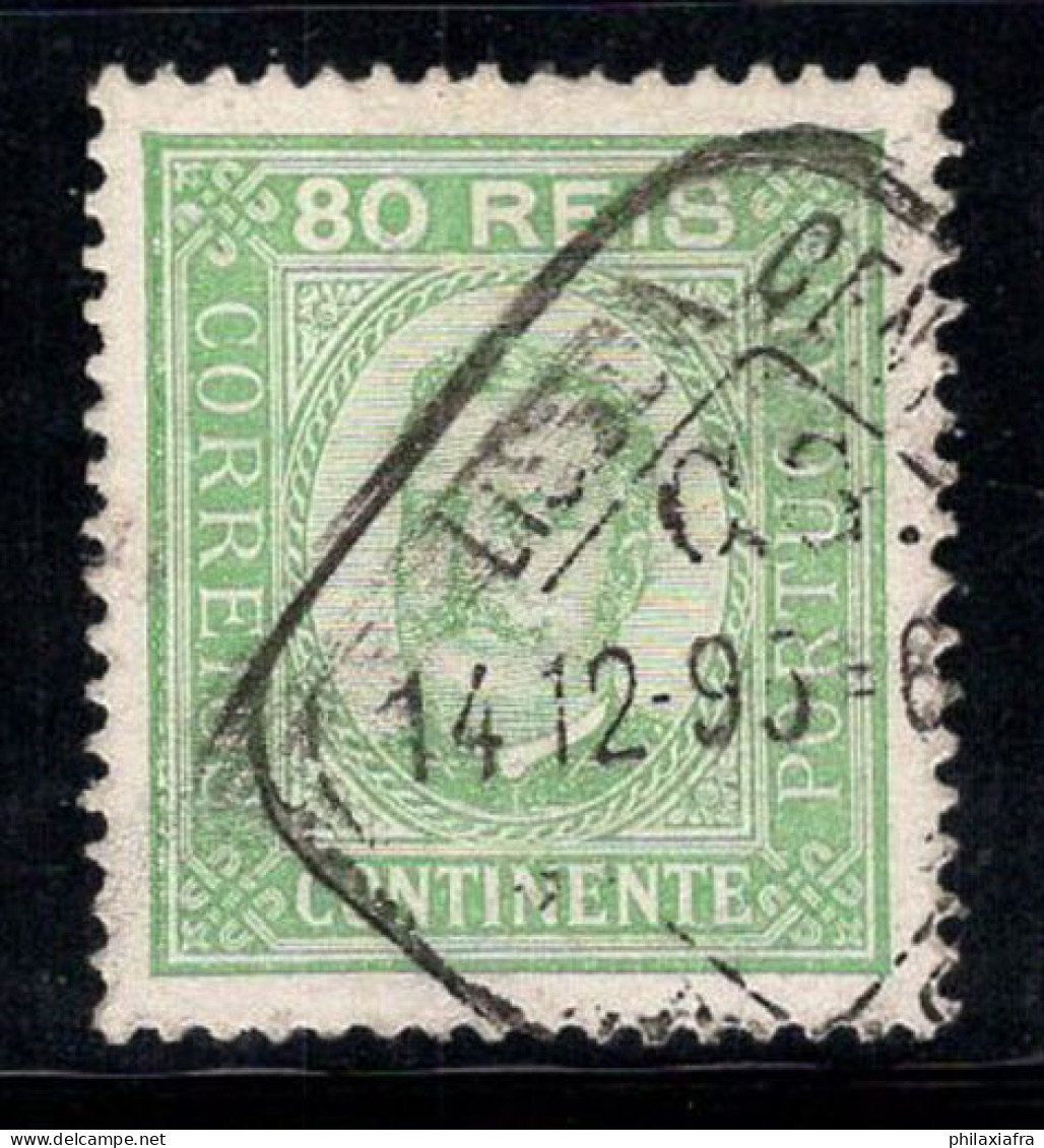 Portugal 1892 Mi. 73 YC Oblitéré 100% Le Roi Charles, 80 R - Usado