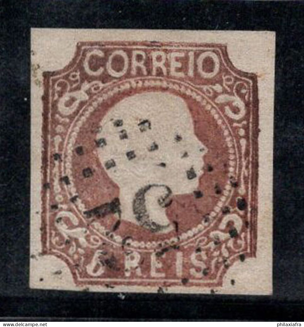 Portugal 1856 Mi. 9 Oblitéré 100% 5 R, Roi Pierre V - Usado