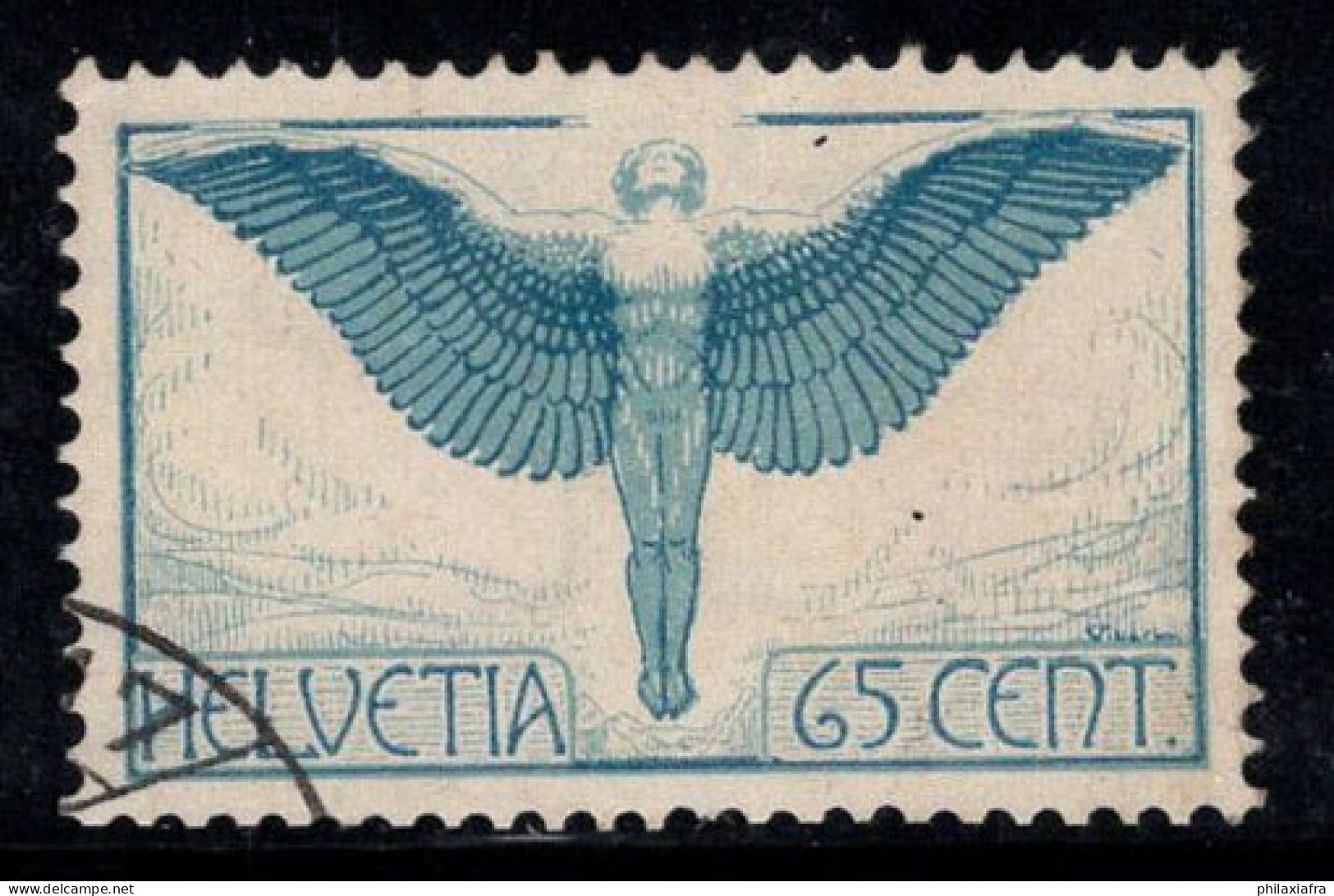 Suisse 1924 Mi. 189 Oblitéré 100% Poste Aérienne 65 C, Icare - Usati