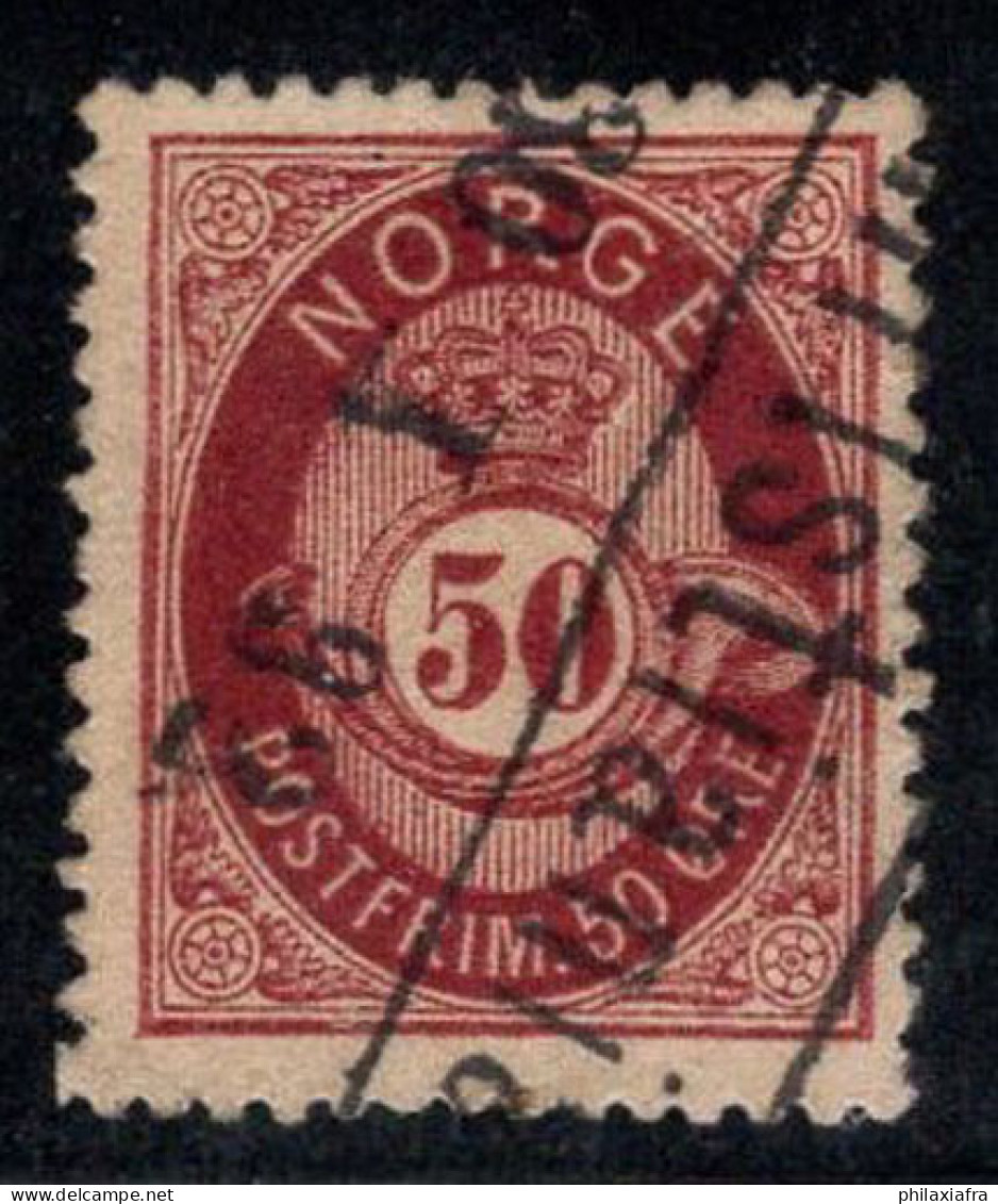 Norvège 1877 Mi. 30 Oblitéré 100% 50 O - Gebruikt